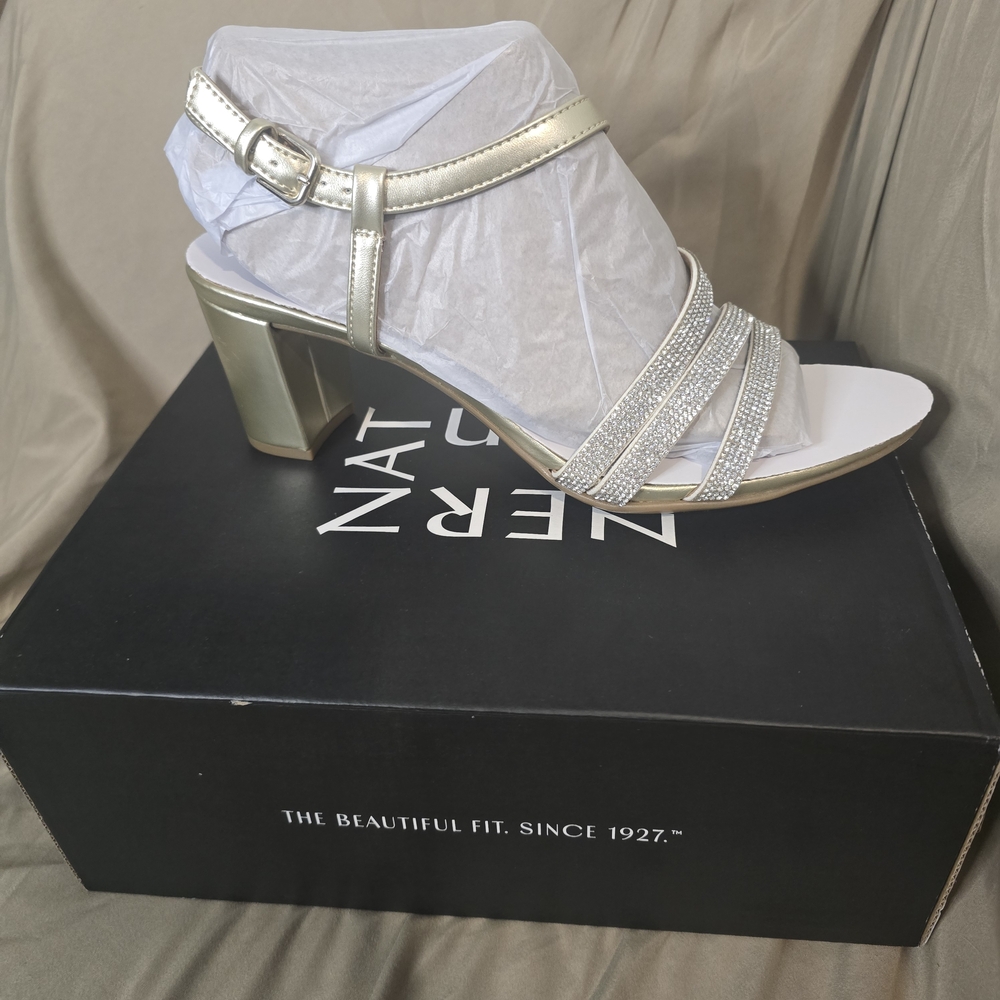 Naturalizer Metallic Strappy Heels